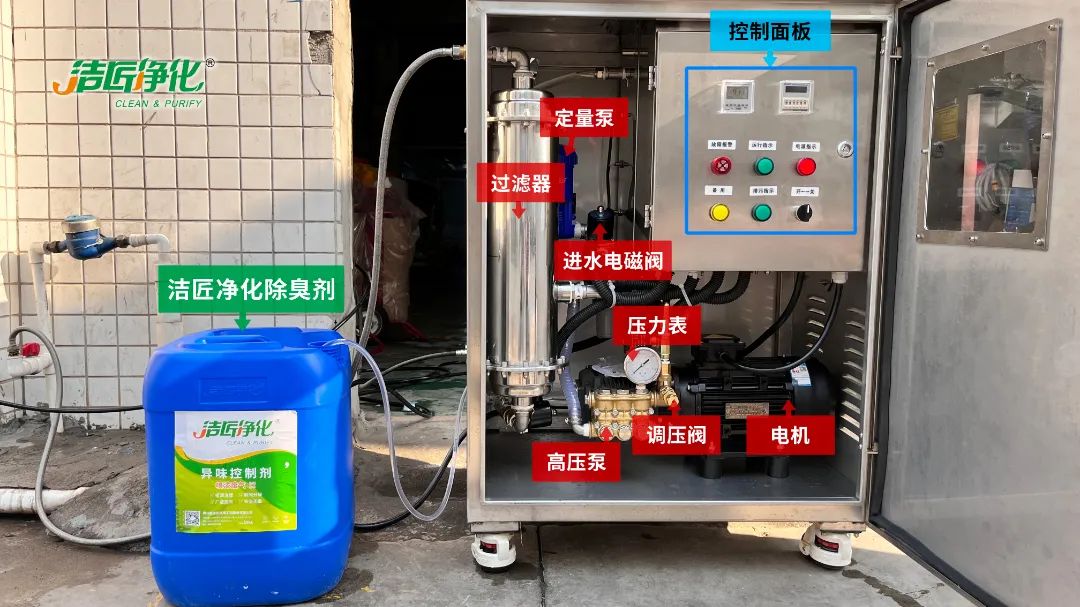 全面認識高壓噴霧除臭設備,安裝、調試、應用一站式除臭治理!